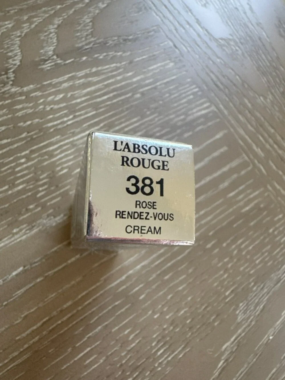 LANCOME L'Absolu Rouge Lipstick #381 ROSE RENDEZ VOUS Cream Hydrating Shaping